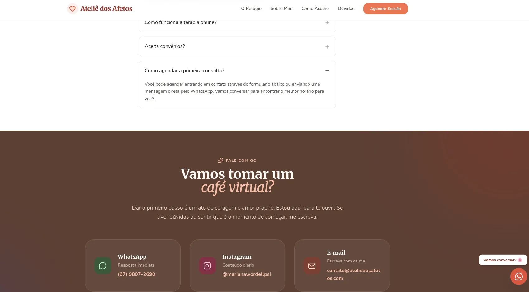 Ateliê dos Afetos, tela 4 de 4