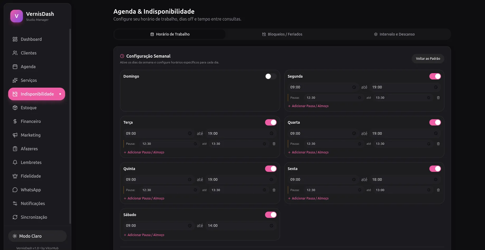 VernisDash, tela 5 de 16