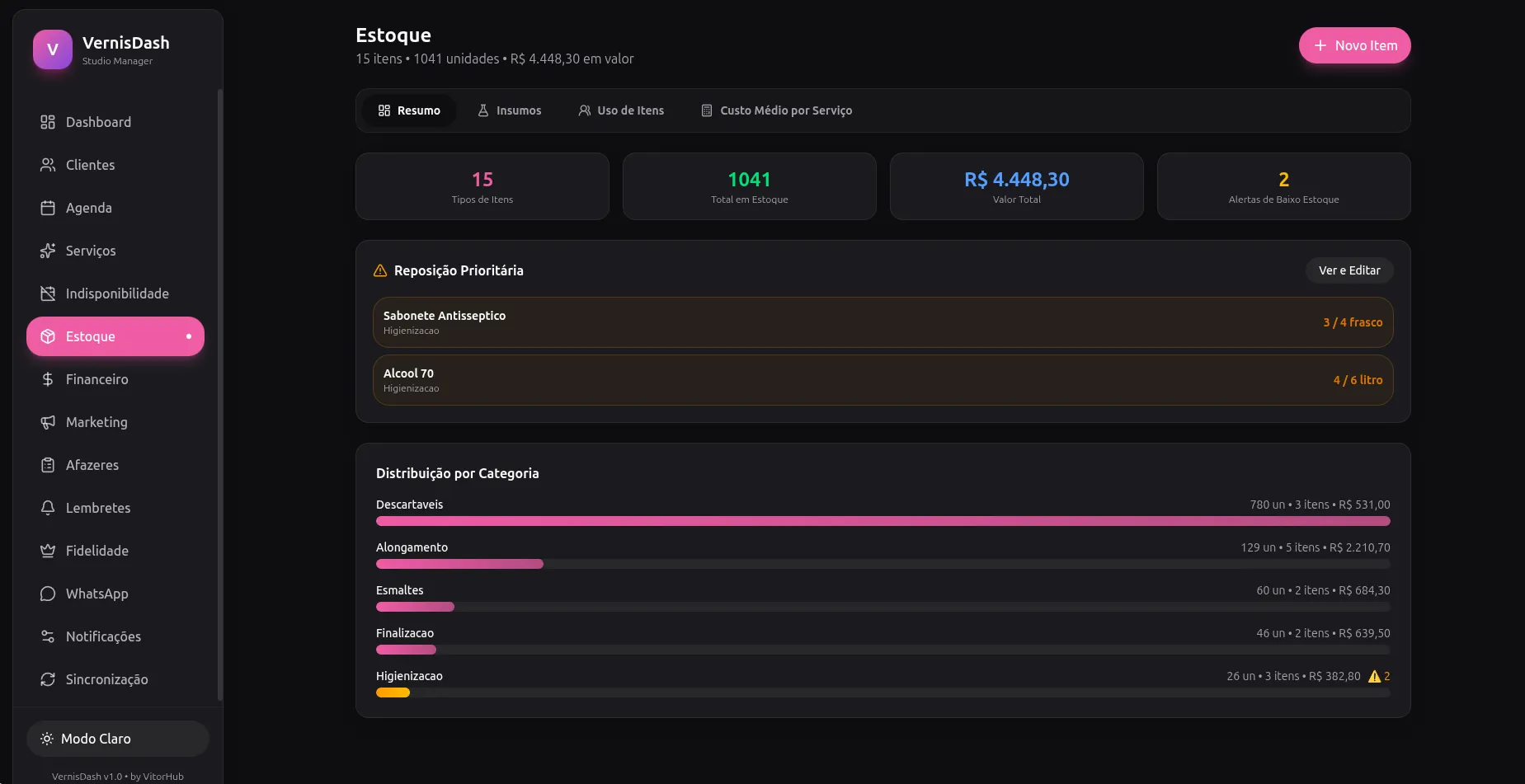 VernisDash, tela 6 de 16