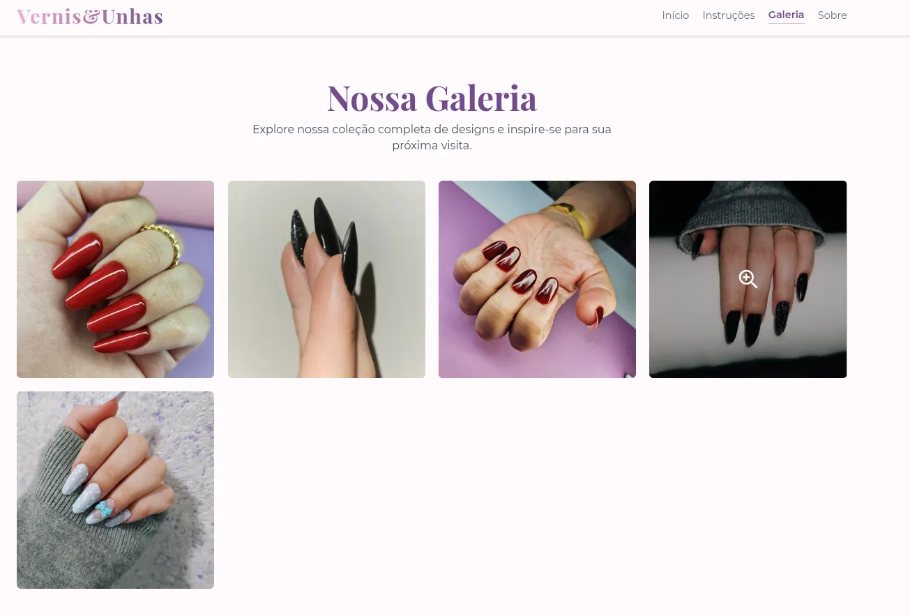 Vernis&Unhas, tela 4 de 4